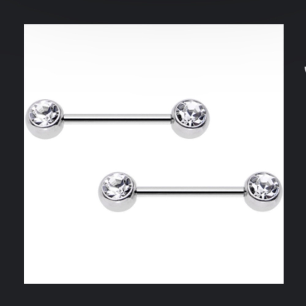 Diamond Nipple Rings